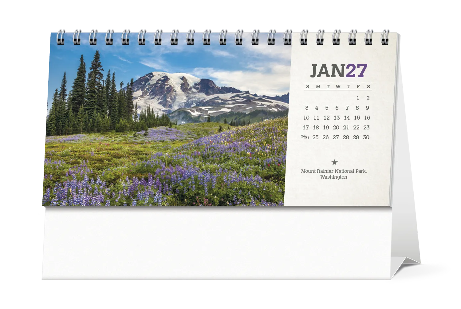 American Splendor Desk Calendar Tent Mount FSC - 4.5 x 6 in - product view 9