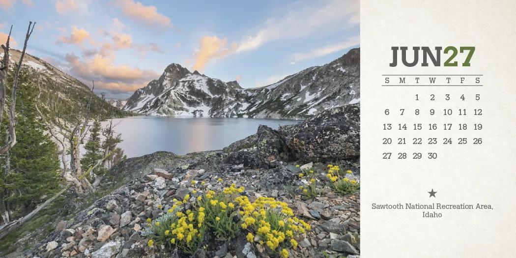 American Splendor Desk Calendar Tent Mount FSC - 4.5 x 6 in - product view 15