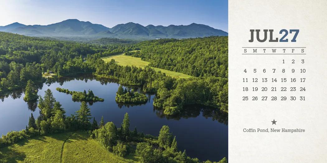 American Splendor Desk Calendar Tent Mount FSC - 4.5 x 6 in - product view 16