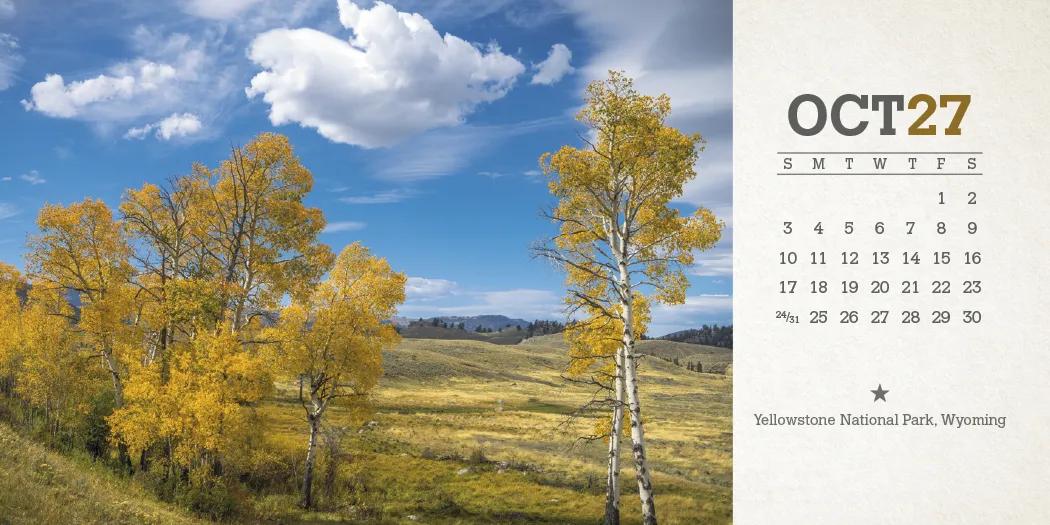 American Splendor Desk Calendar Tent Mount FSC - 4.5 x 6 in - product view 19