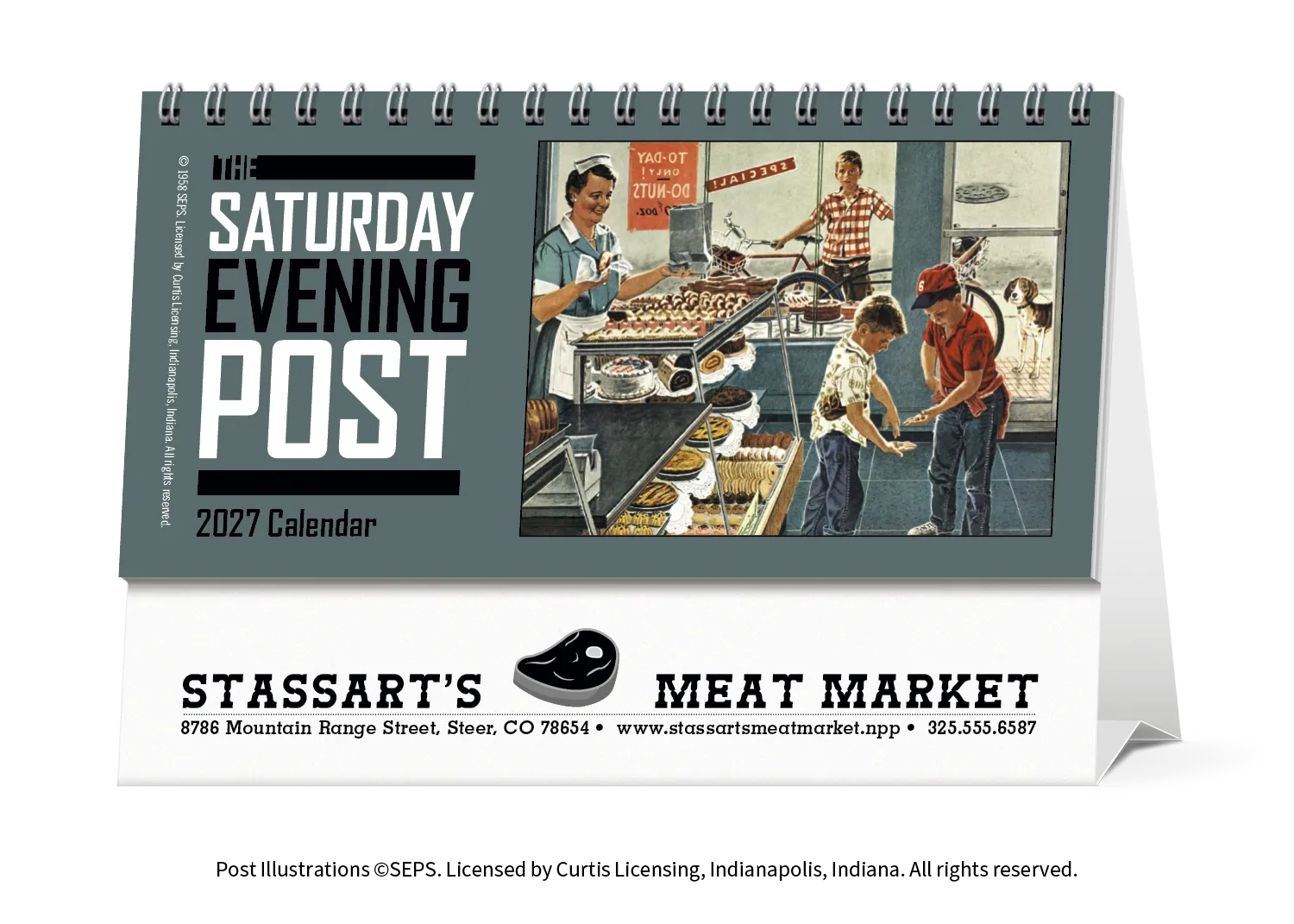 Norman Rockwell Desk Calendar Tent Mount FSC - 4.5 x 6 in - product view 6