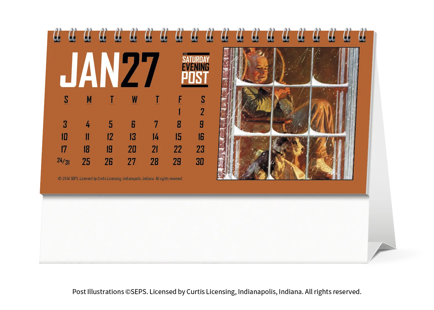 Norman Rockwell Desk Calendar Tent Mount FSC - 4.5 x 6 in - product view 9