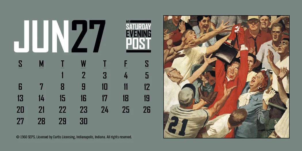 Norman Rockwell Desk Calendar Tent Mount FSC - 4.5 x 6 in - product view 15