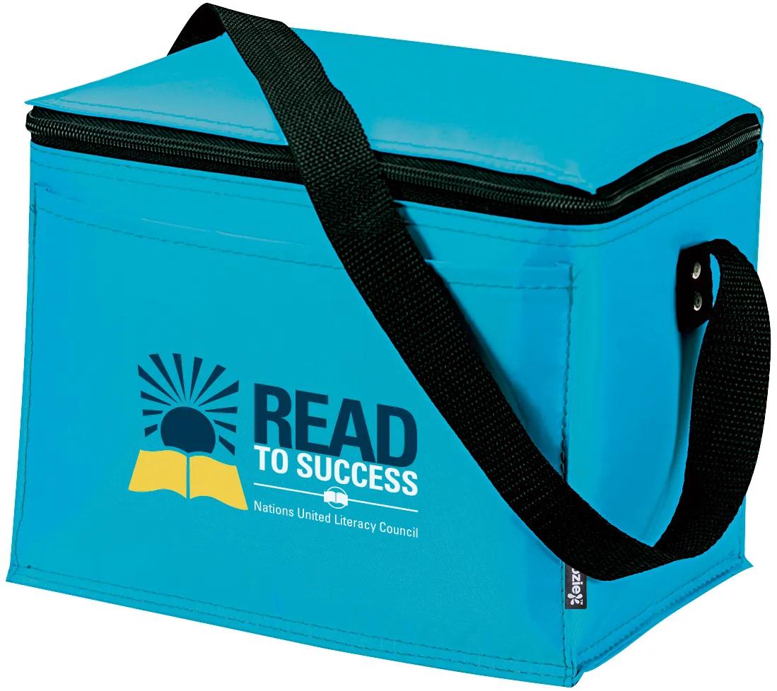 Six Pack Cooler Bag Polyester PEVA Liner - 6.5 x 8.6 in - product view 8