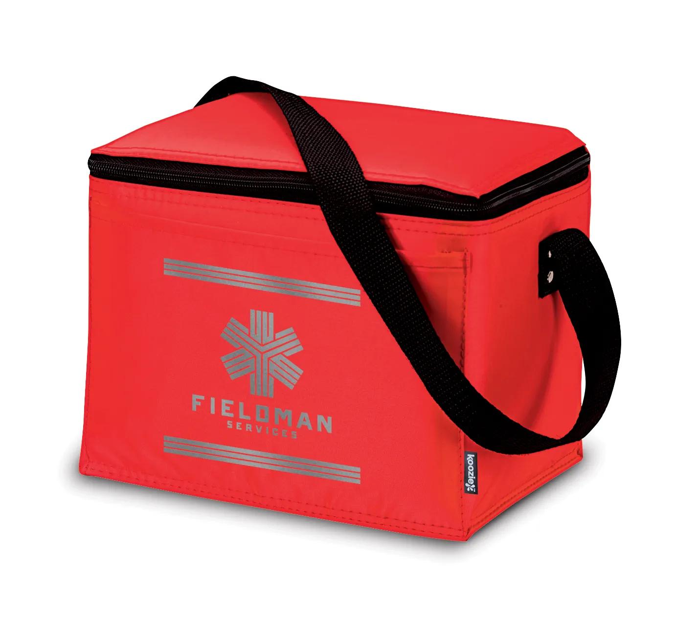 Six Pack Cooler Bag Polyester PEVA Liner - 6.5 x 8.6 in - product view 17