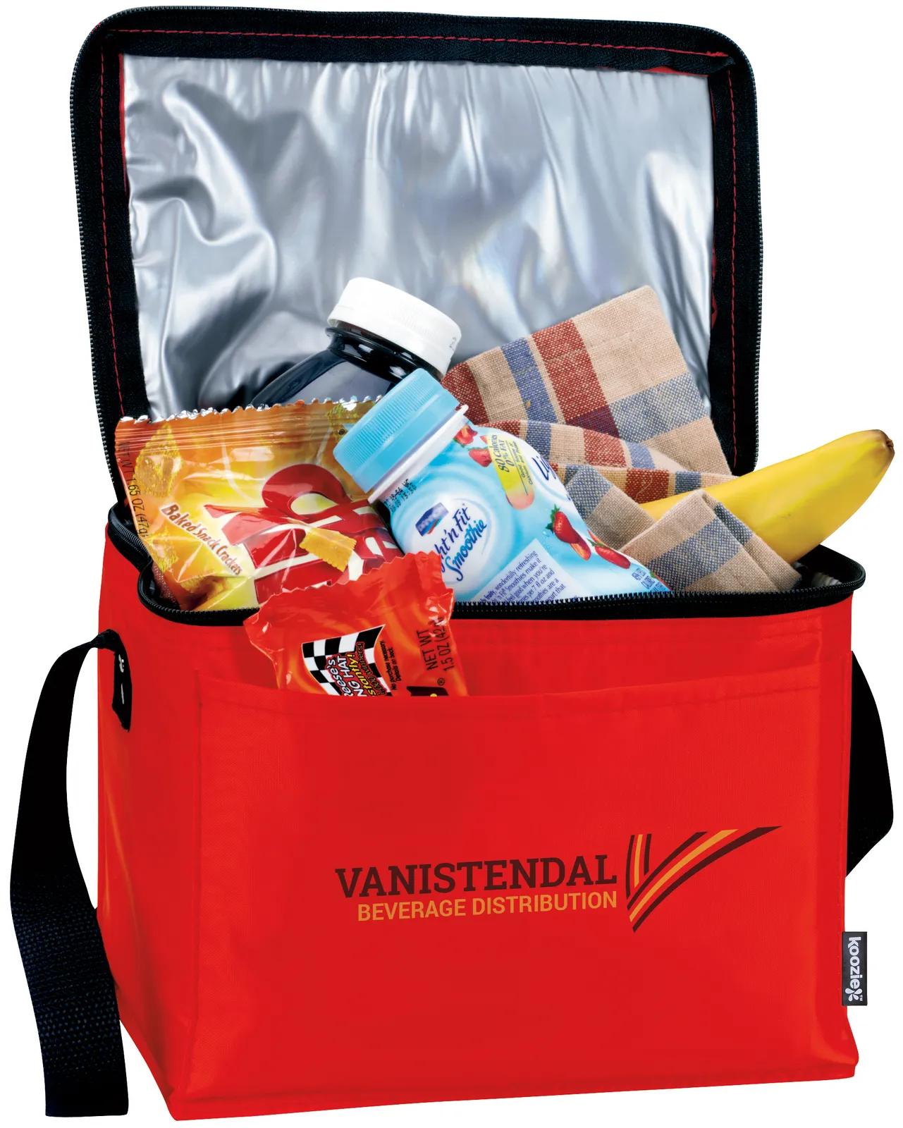 Six Pack Cooler Bag Polyester PEVA Liner - 6.5 x 8.6 in - product view 24