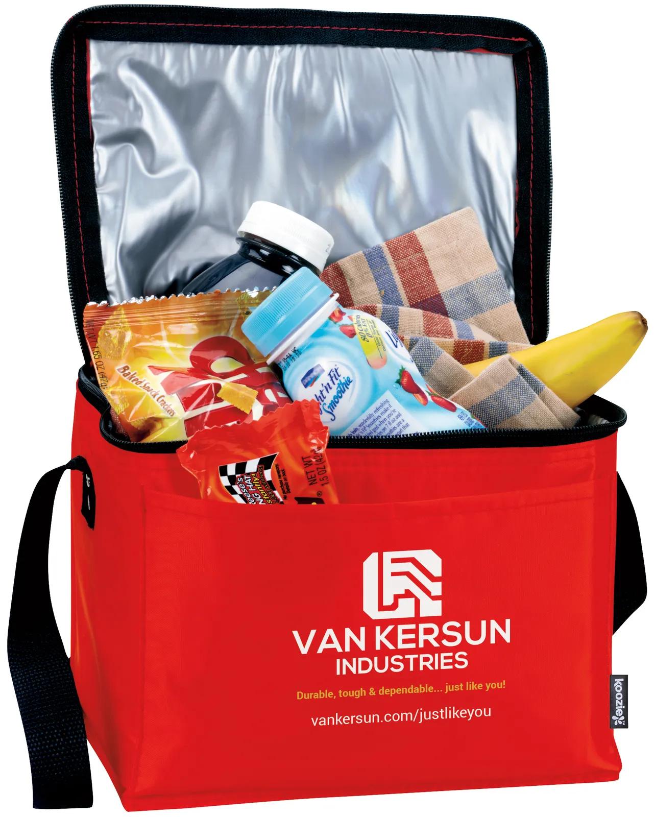 Six Pack Cooler Bag Polyester PEVA Liner - 6.5 x 8.6 in - product view 25