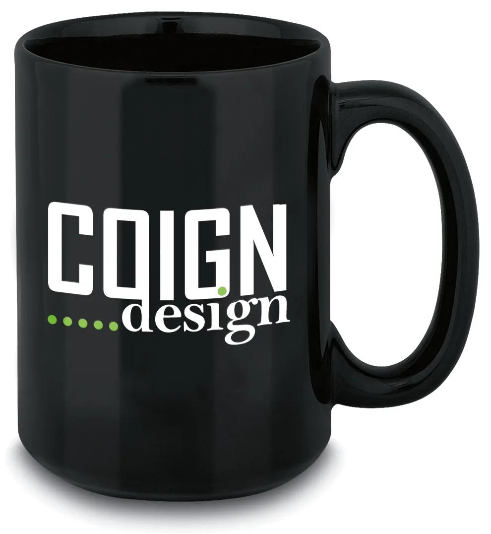 Stoneware Mug Extra-Large Handle Magnum Style - 14 oz - product view 2