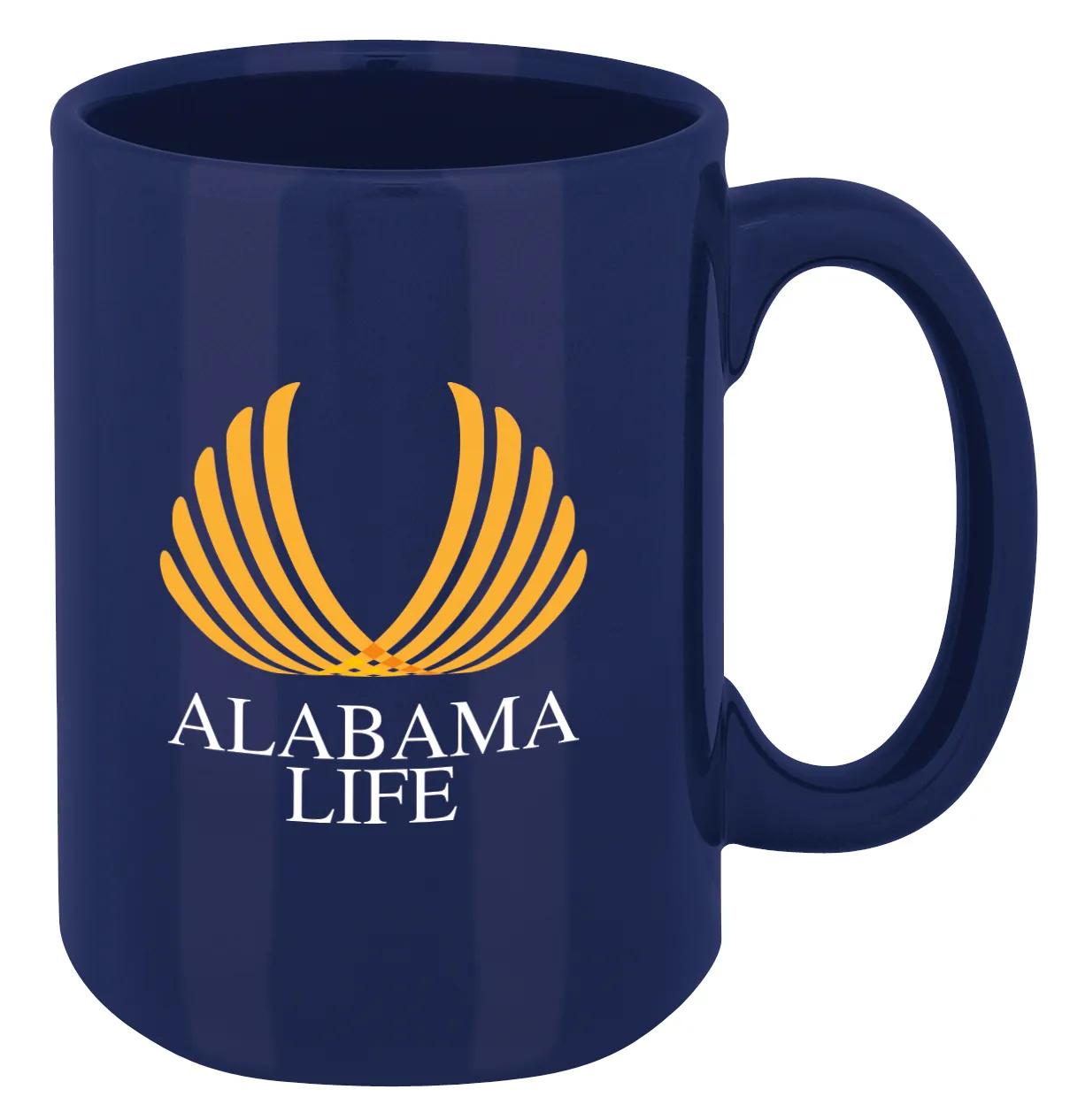 Stoneware Mug Extra-Large Handle Magnum Style - 14 oz - product view 4