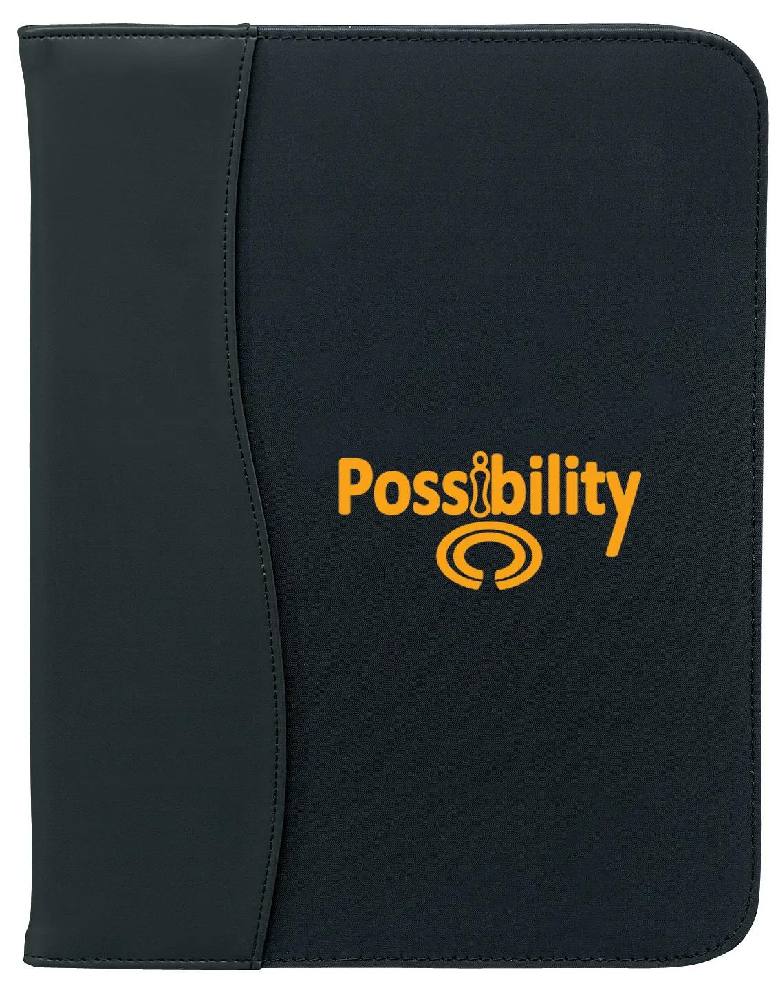 Pad Holder Portfolio Nylon ID Window Pen Loop - 12.8 x 10.5 in - product view 2