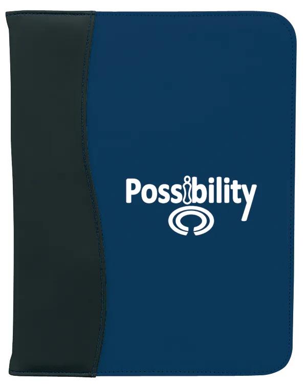 Pad Holder Portfolio Nylon ID Window Pen Loop - 12.8 x 10.5 in - product view 3