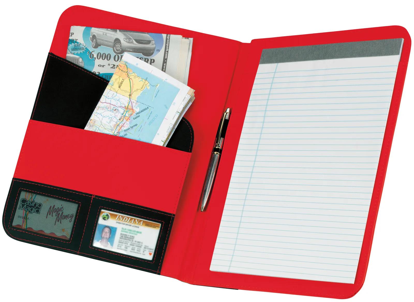 Pad Holder Portfolio Nylon ID Window Pen Loop - 12.8 x 10.5 in - product view 5