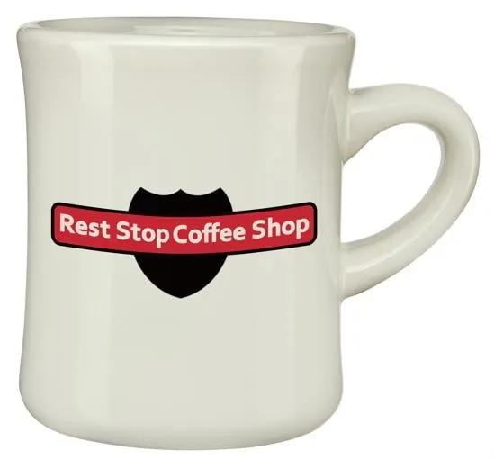 Diner Mug Thick Stoneware Walls Coffee Shop Style - 12 oz
