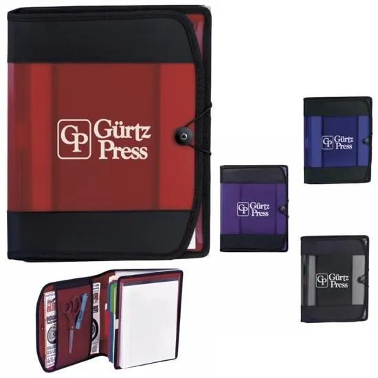 Accordion File Portfolio Five Section Zippered Mesh - 13 x 10 in