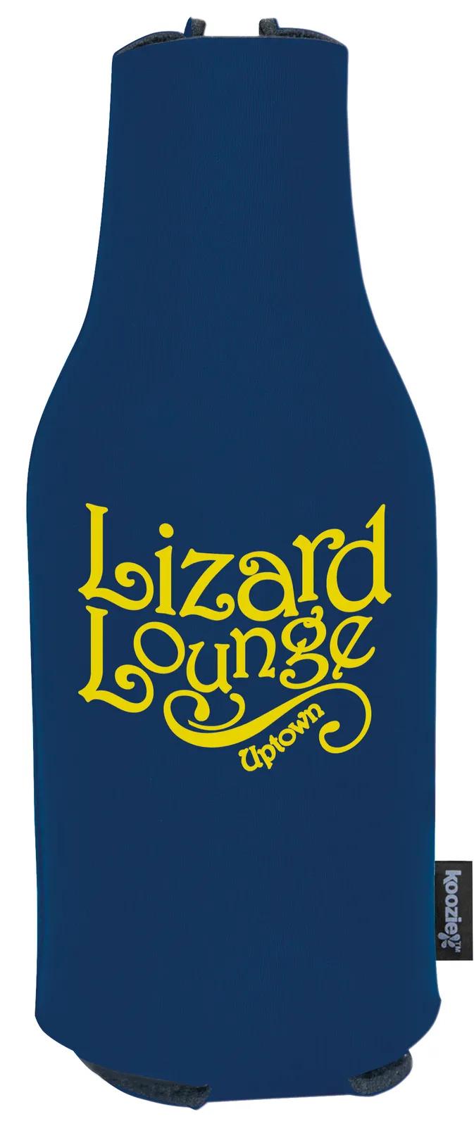 Collapsible Bottle Koozie Zip Up Foam Backing - 12 oz - product view 5