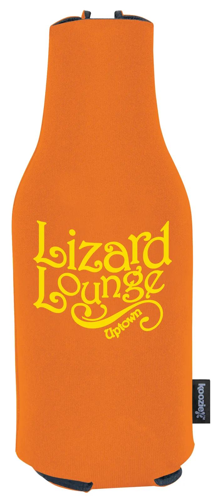 Collapsible Bottle Koozie Zip Up Foam Backing - 12 oz - product view 6