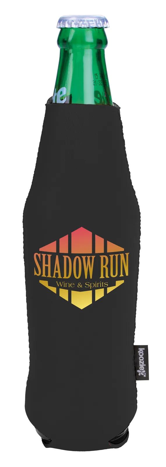 Collapsible Bottle Koozie Zip Up Foam Backing - 12 oz - product view 9