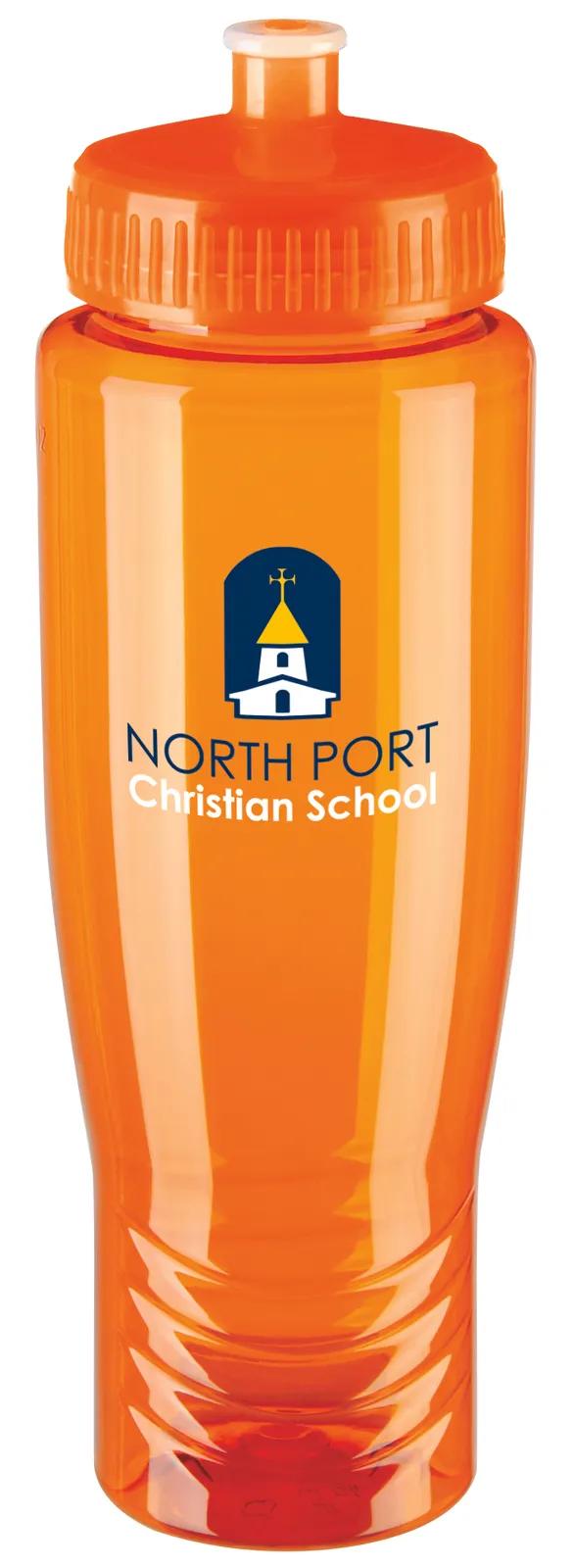 Sport Water Bottle Push Pull Lid Wide Mouth - 27 oz - product view 8