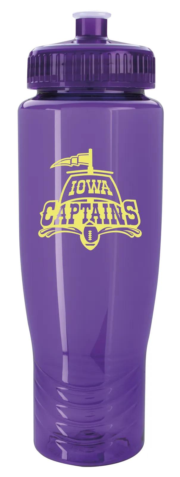 Sport Water Bottle Push Pull Lid Wide Mouth - 27 oz - product view 10