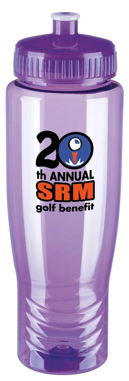 Sport Water Bottle Push Pull Lid Wide Mouth - 27 oz - product view 11