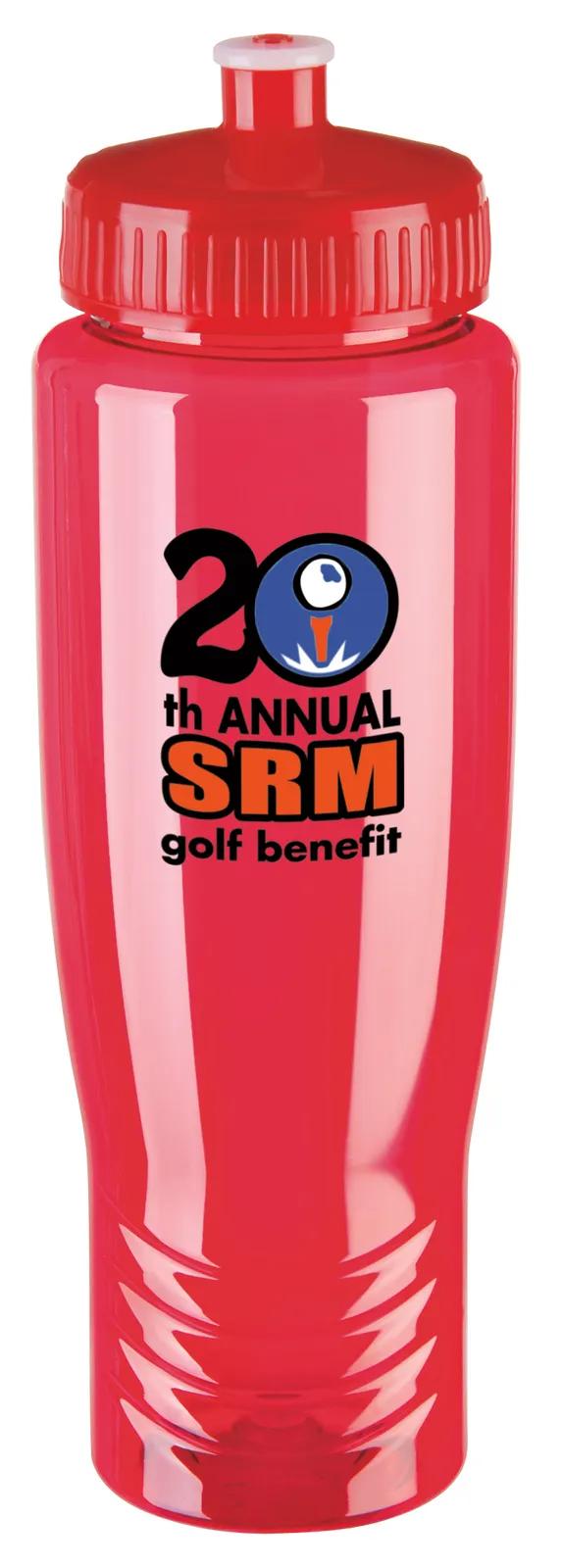 Sport Water Bottle Push Pull Lid Wide Mouth - 27 oz - product view 12