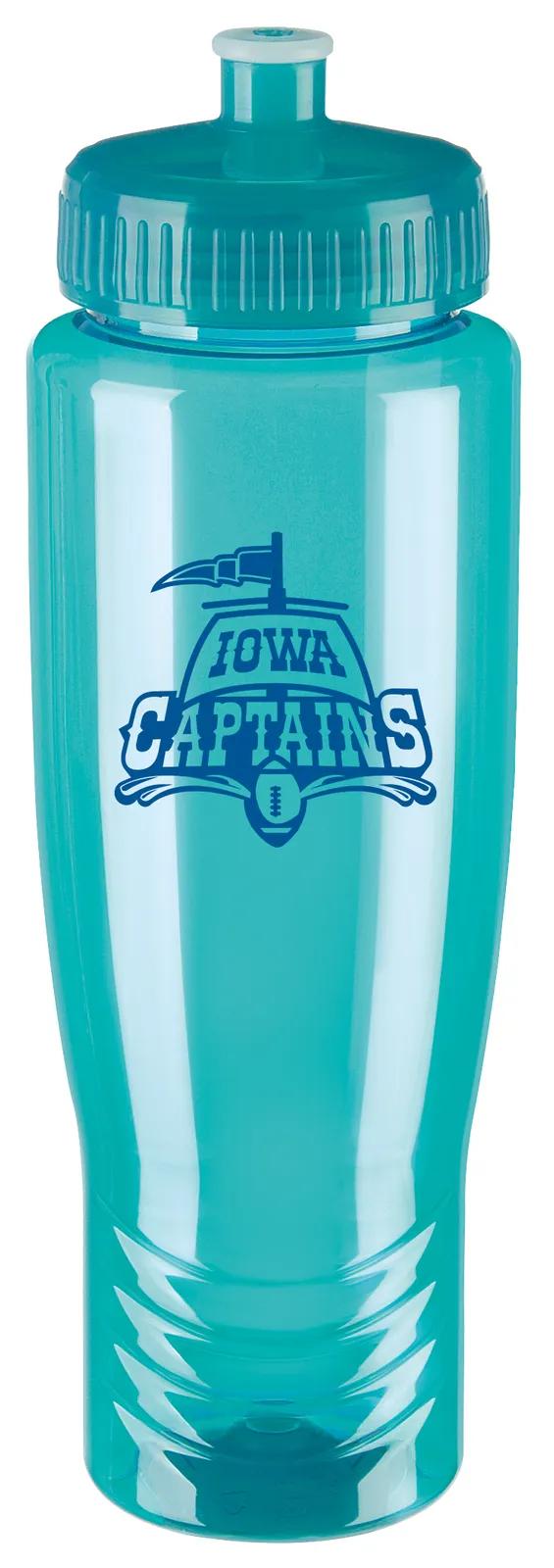 Sport Water Bottle Push Pull Lid Wide Mouth - 27 oz - product view 15