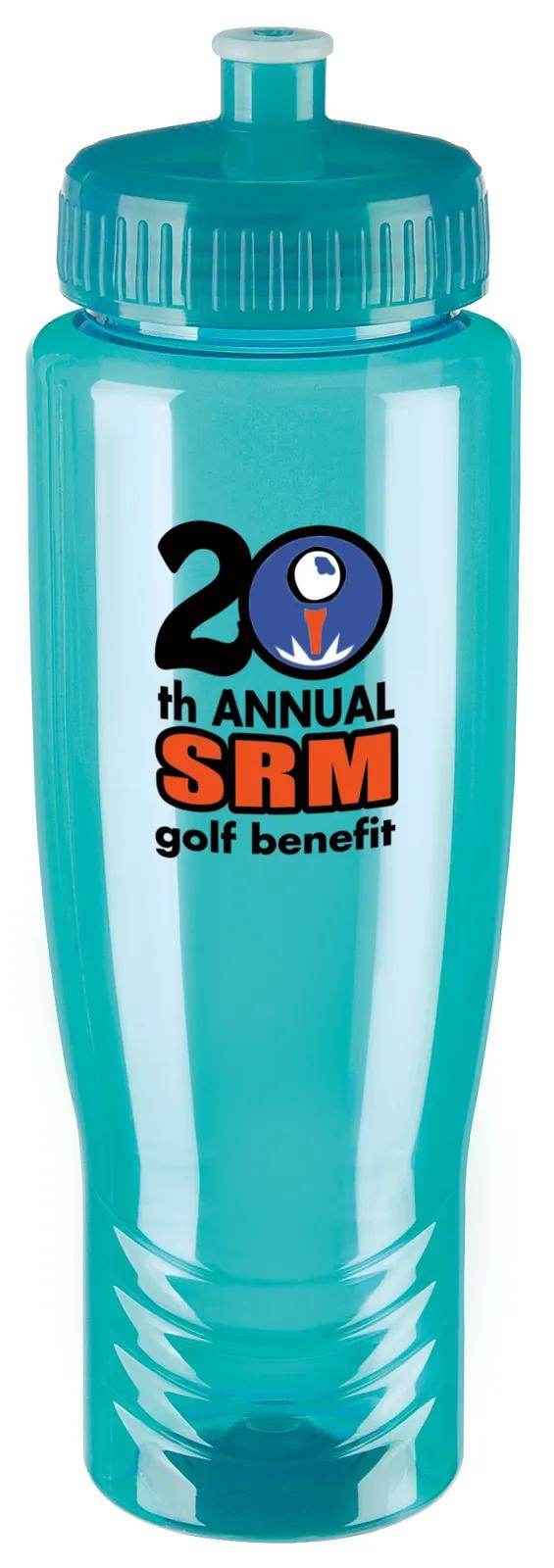 Sport Water Bottle Push Pull Lid Wide Mouth - 27 oz - product view 16