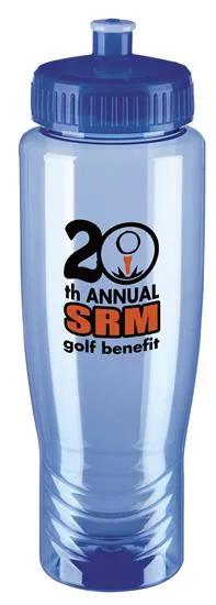 Sport Water Bottle Push Pull Lid Wide Mouth - 27 oz