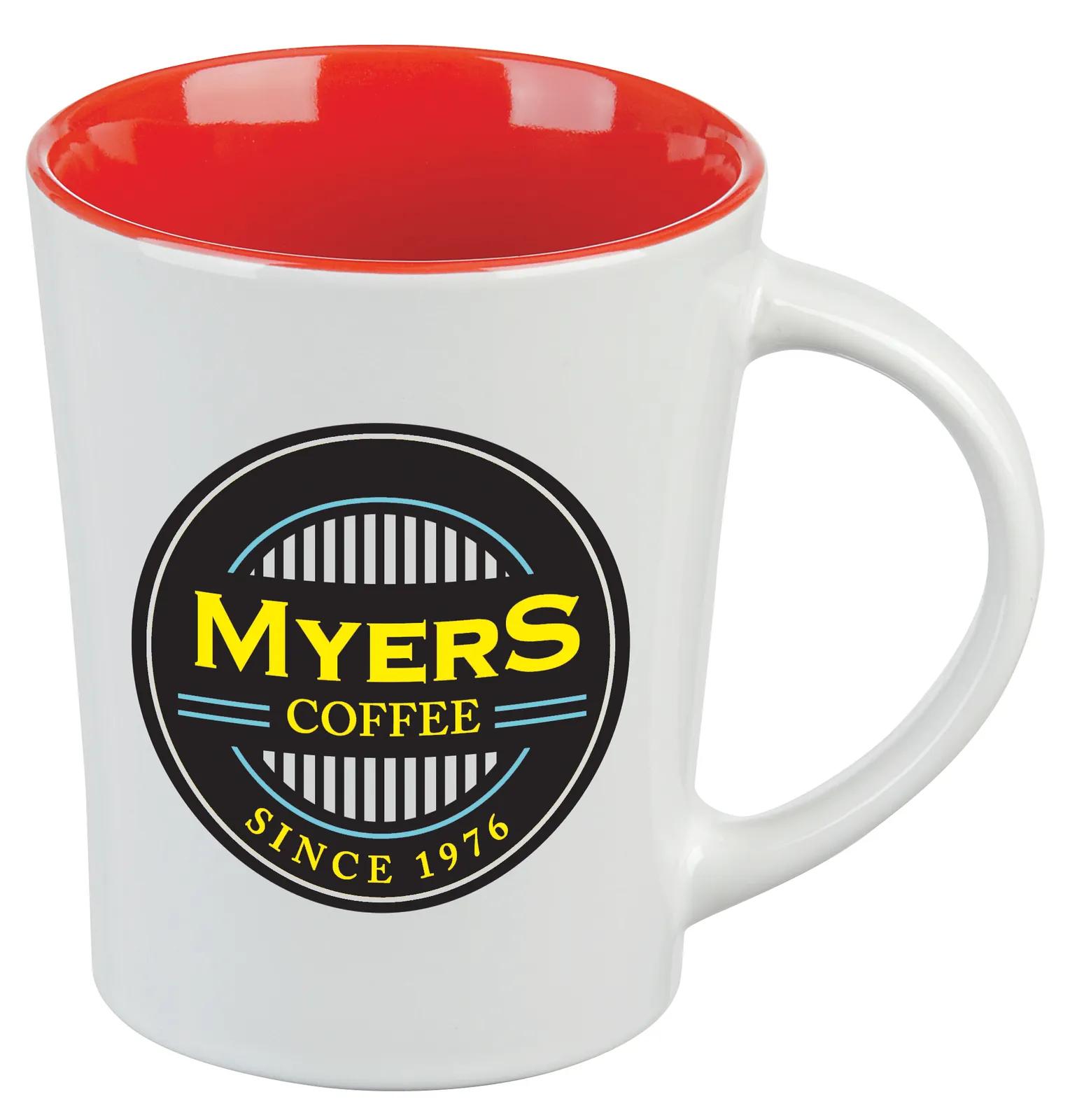 Stoneware Mug Two Tone Color Interior Glossy - 14 oz - product view 5