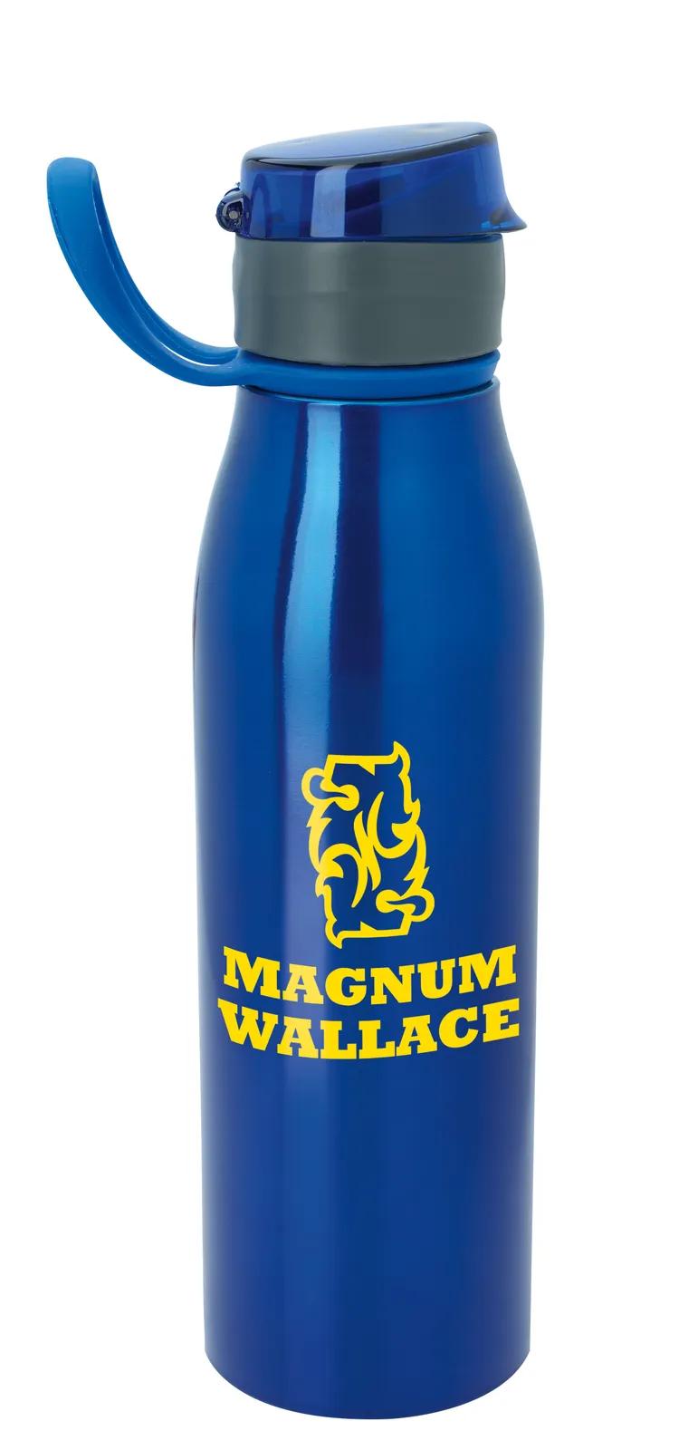 Stainless Steel Water Bottle Flip Top Rubber Loop - 25 oz - product view 4