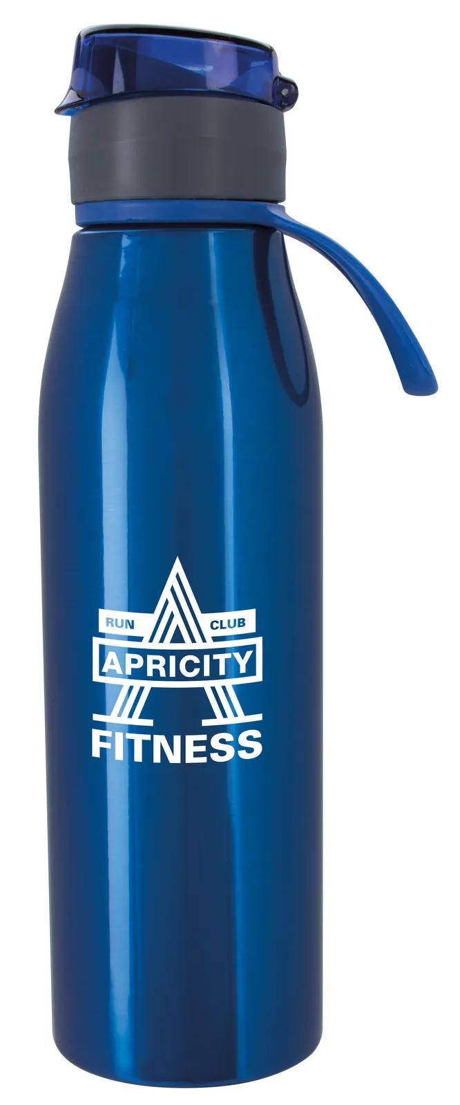 Stainless Steel Water Bottle Flip Top Rubber Loop - 25 oz - product view 5