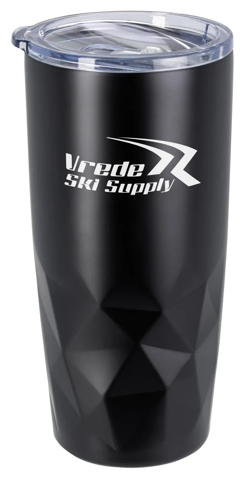 Insulated Tumbler Diamond Texture Stainless Steel - 20 oz - product view 2