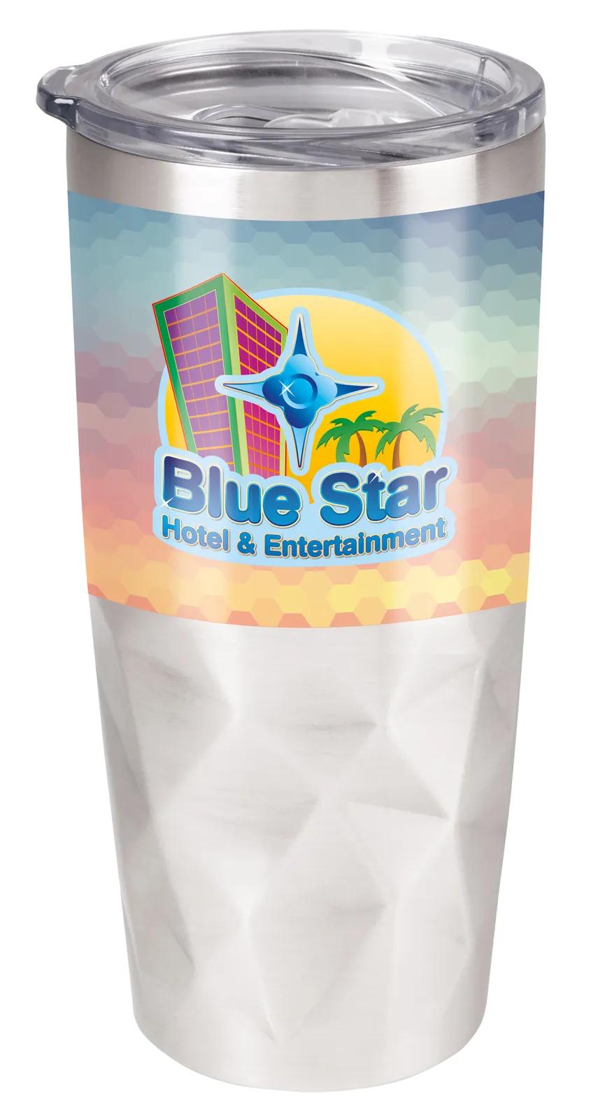 Insulated Tumbler Diamond Texture Stainless Steel - 20 oz - product view 9