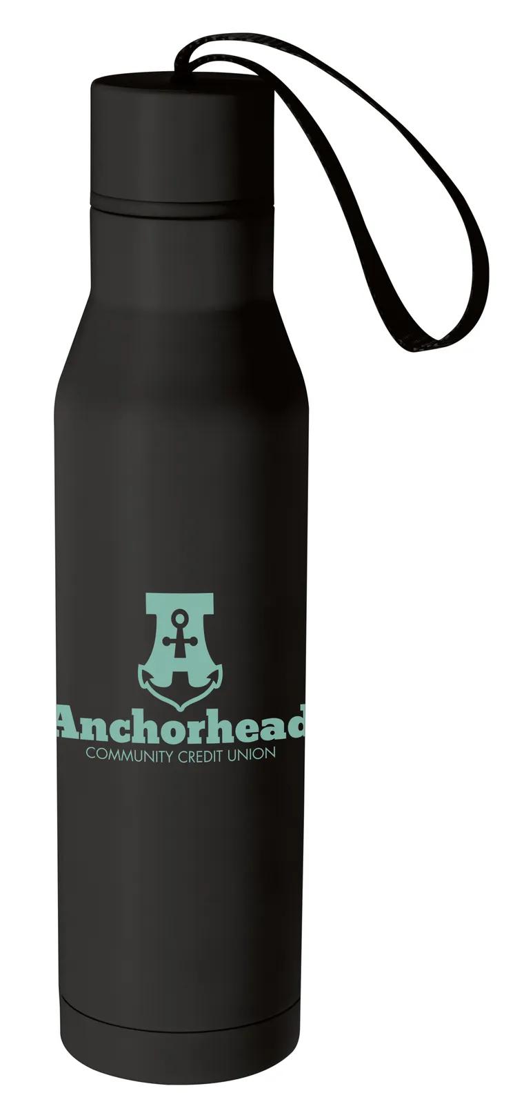 Insulated Water Bottle Carry Loop Matte Finish - 18 oz - product view 2