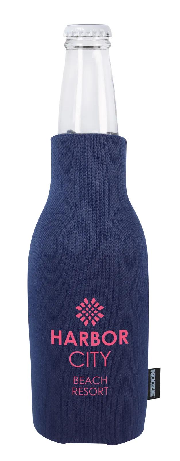 Zip-Up Bottle Cooler Polyester with Opener - 7 in - product view 14