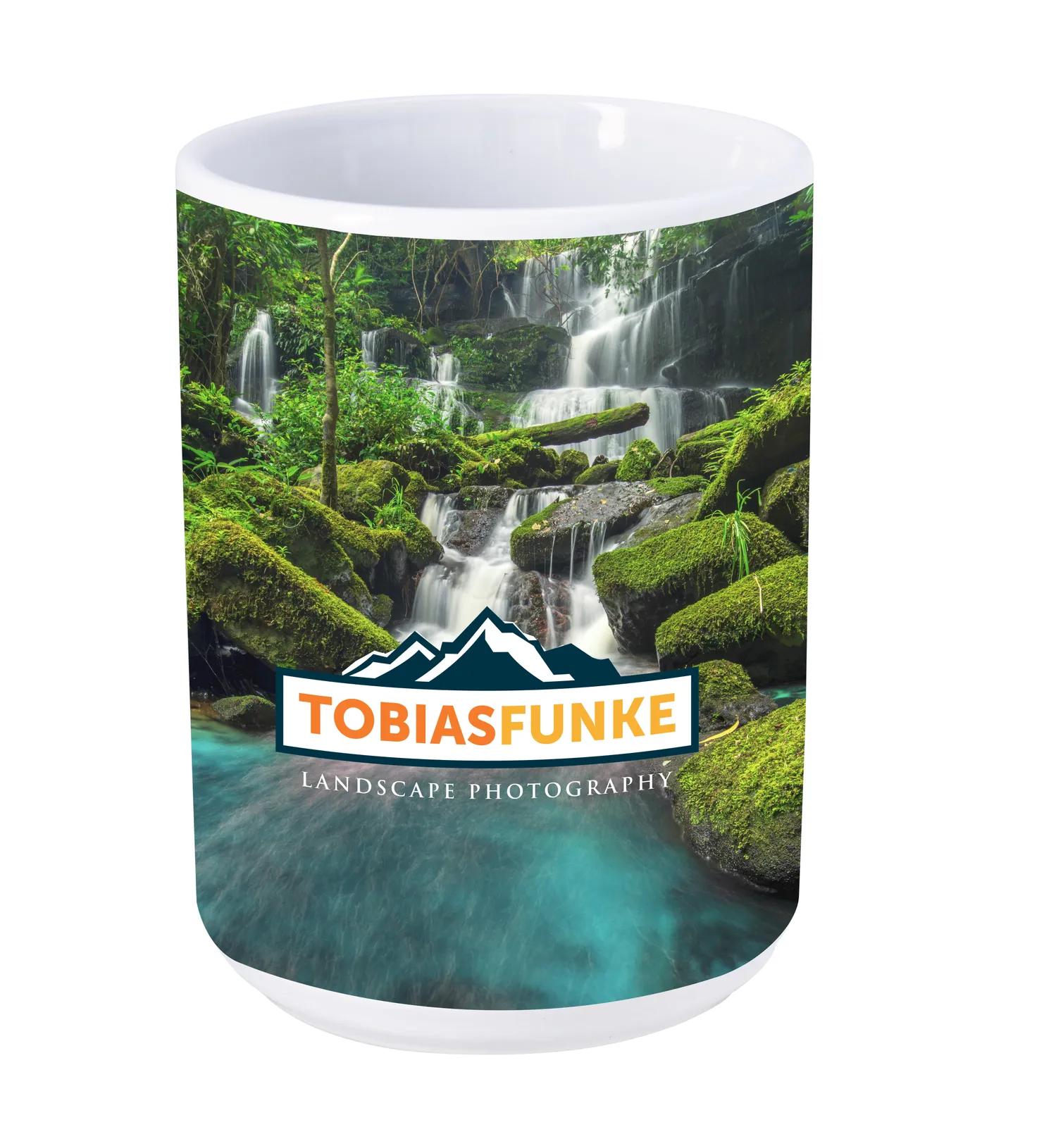 Dye Sublimation Mug Stoneware Full-Color Print - 15 oz - product view 2
