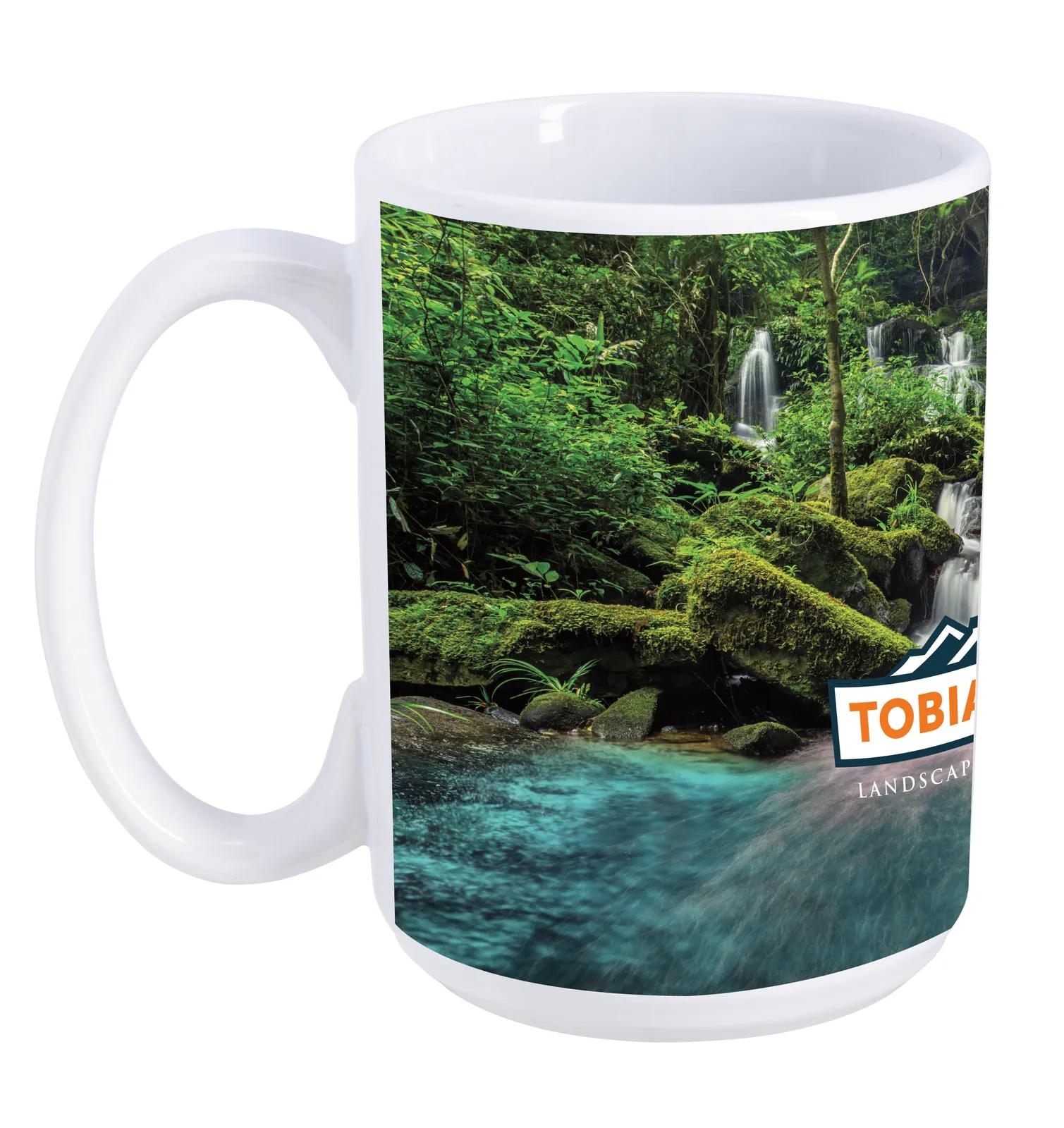 Dye Sublimation Mug Stoneware Full-Color Print - 15 oz - product view 3