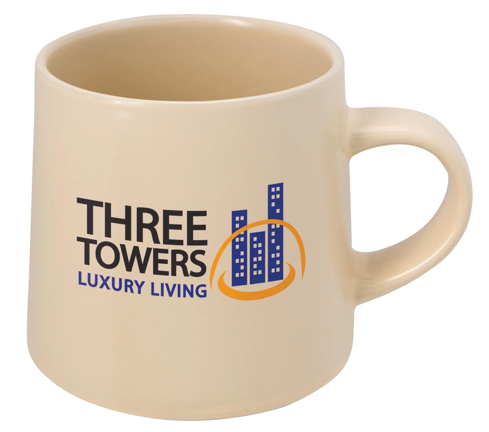 Stoneware Mug Matte Finish Raw Base - 15 oz - product view 2