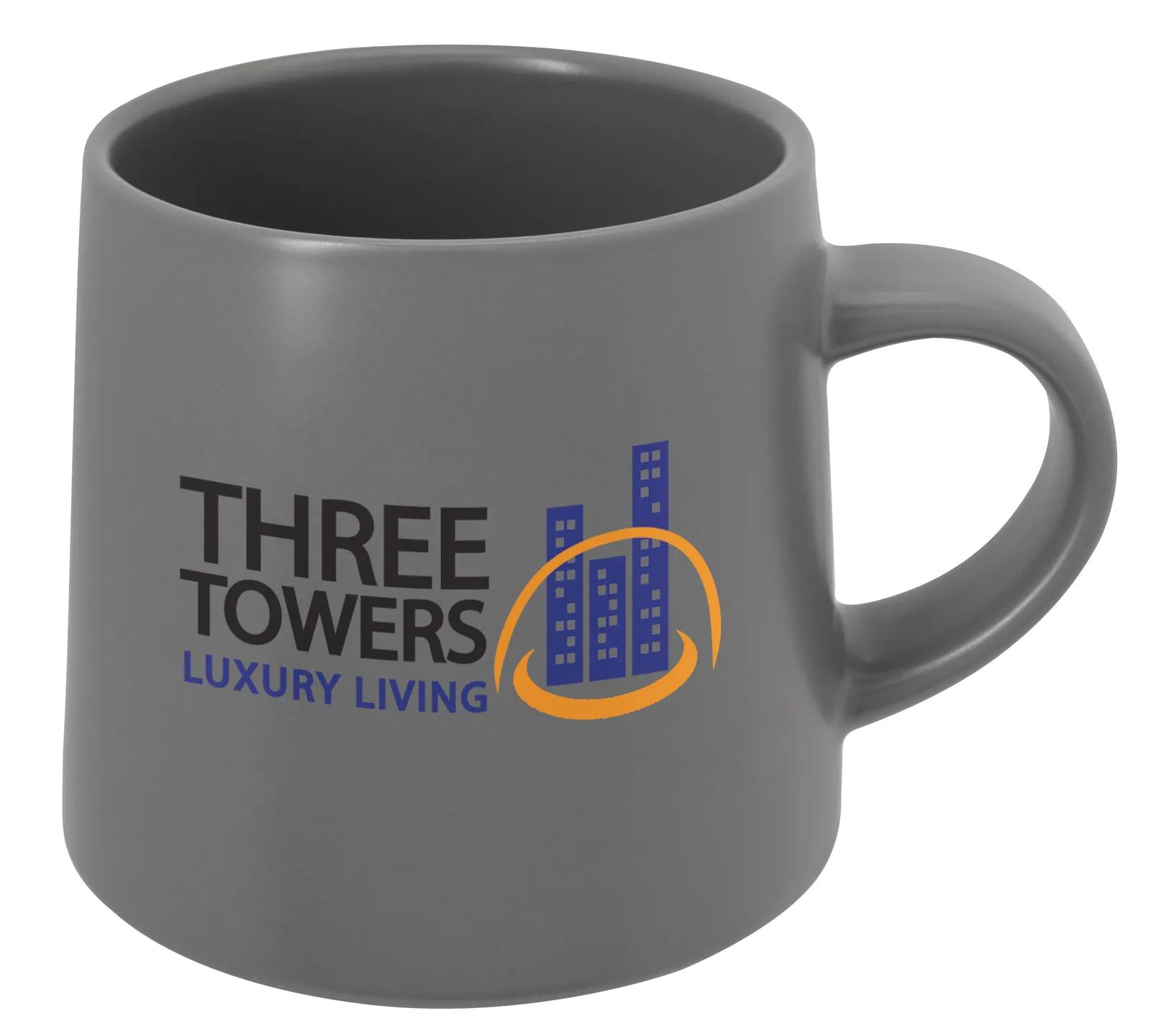 Stoneware Mug Matte Finish Raw Base - 15 oz - product view 4