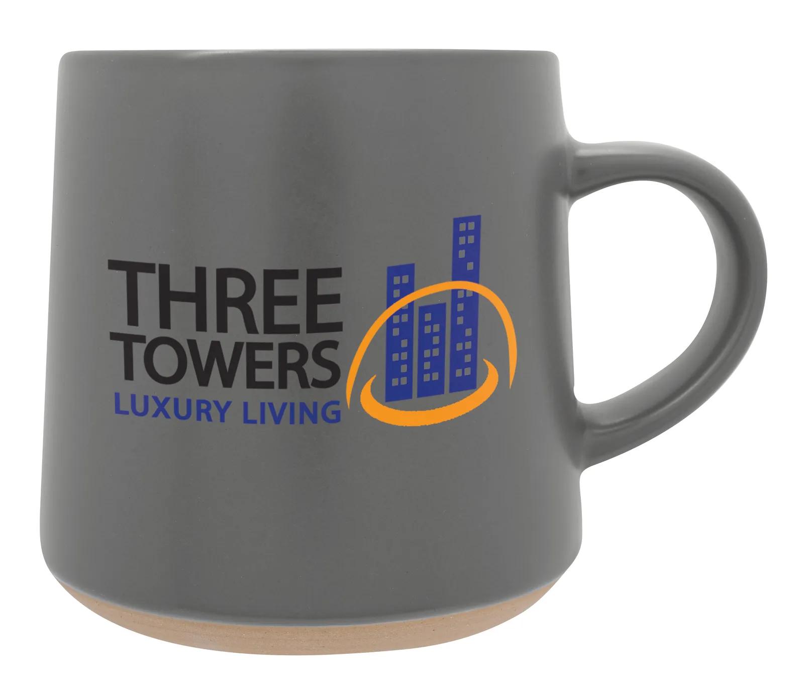 Stoneware Mug Matte Finish Raw Base - 15 oz - product view 5