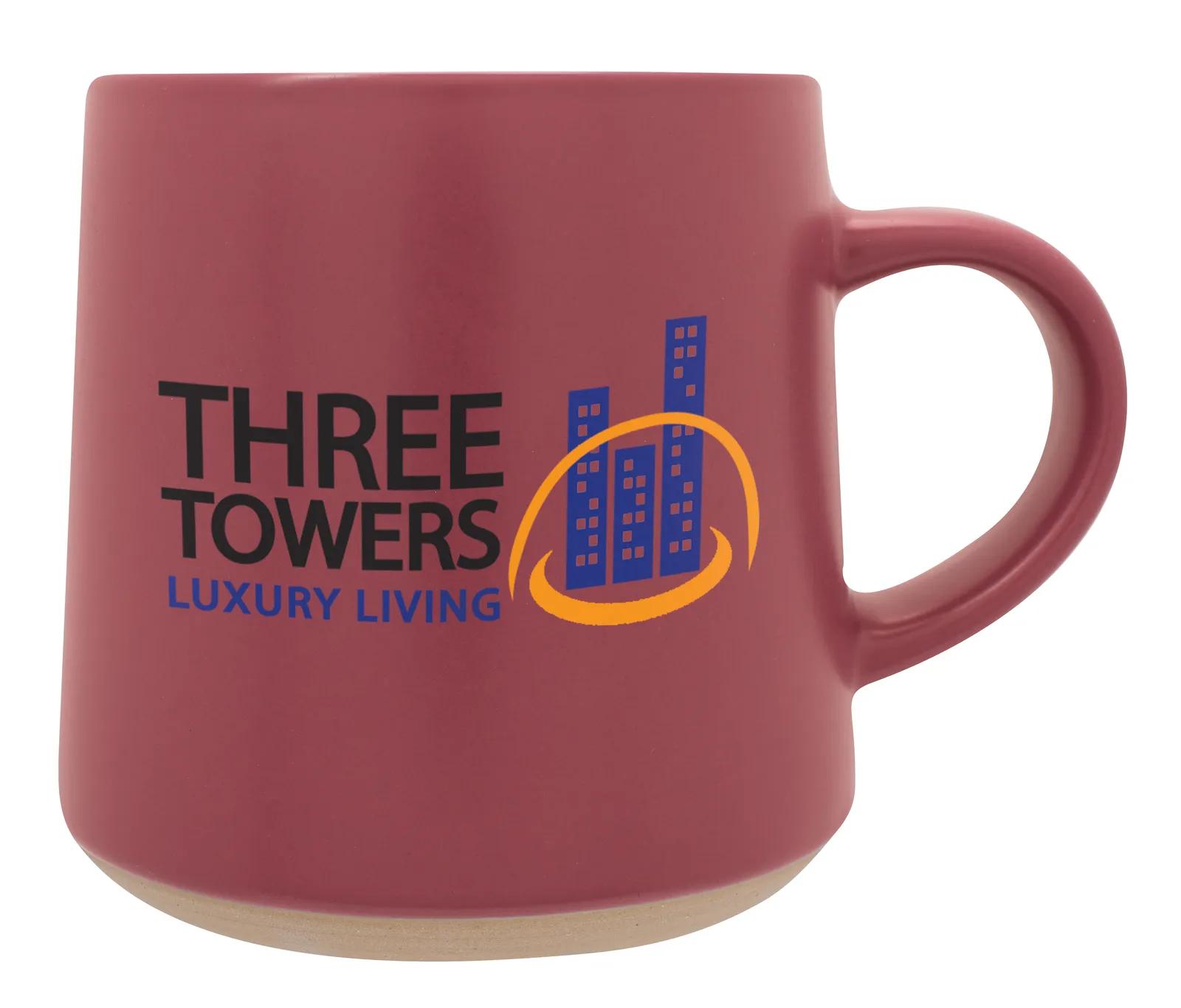 Stoneware Mug Matte Finish Raw Base - 15 oz - product view 7