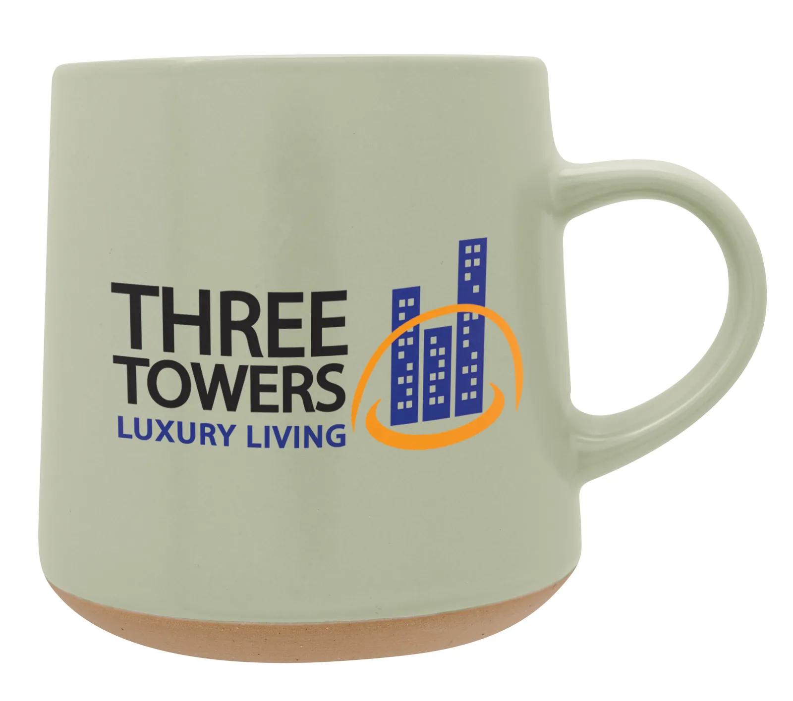 Stoneware Mug Matte Finish Raw Base - 15 oz - product view 9