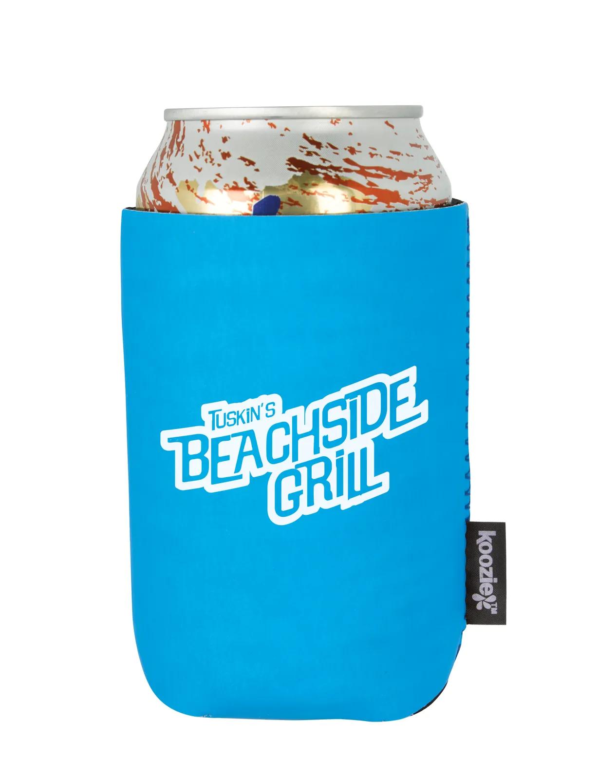 Custom Koozie Glow in Dark Collapsible PU Vinyl - product view 2