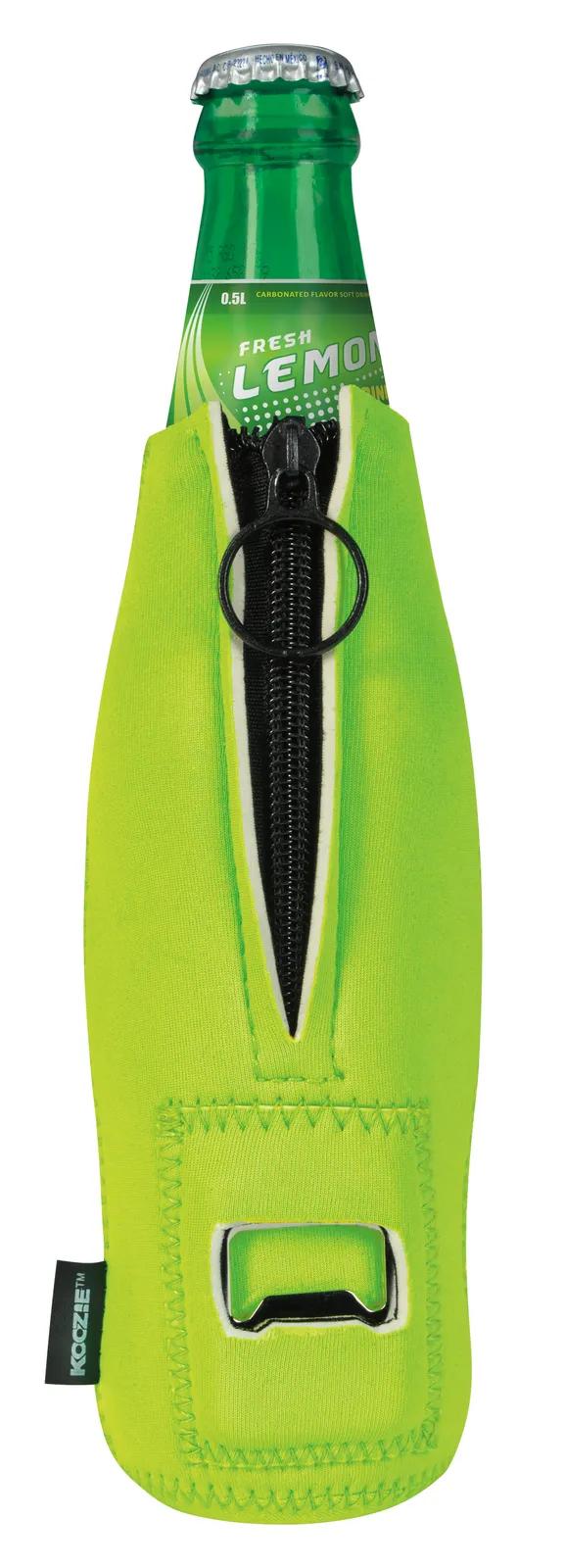 Bottle Cooler Neoprene Removable Opener - 7 in - product view 3