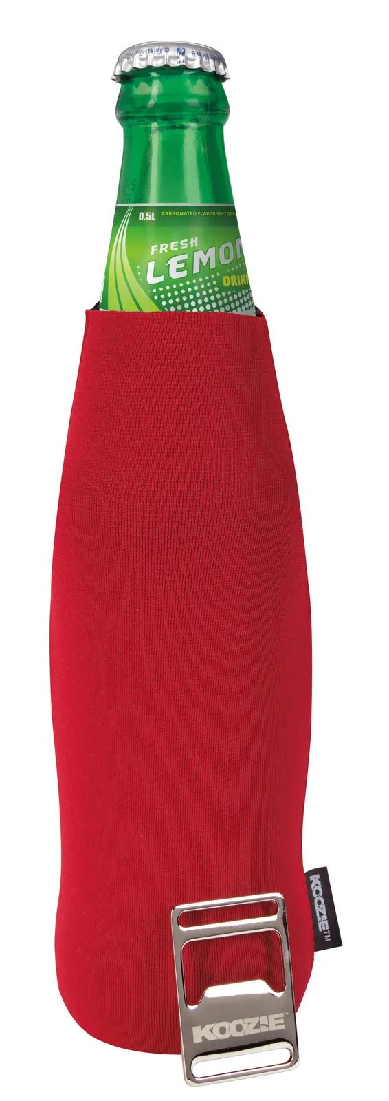 Bottle Cooler Neoprene Removable Opener - 7 in - product view 10