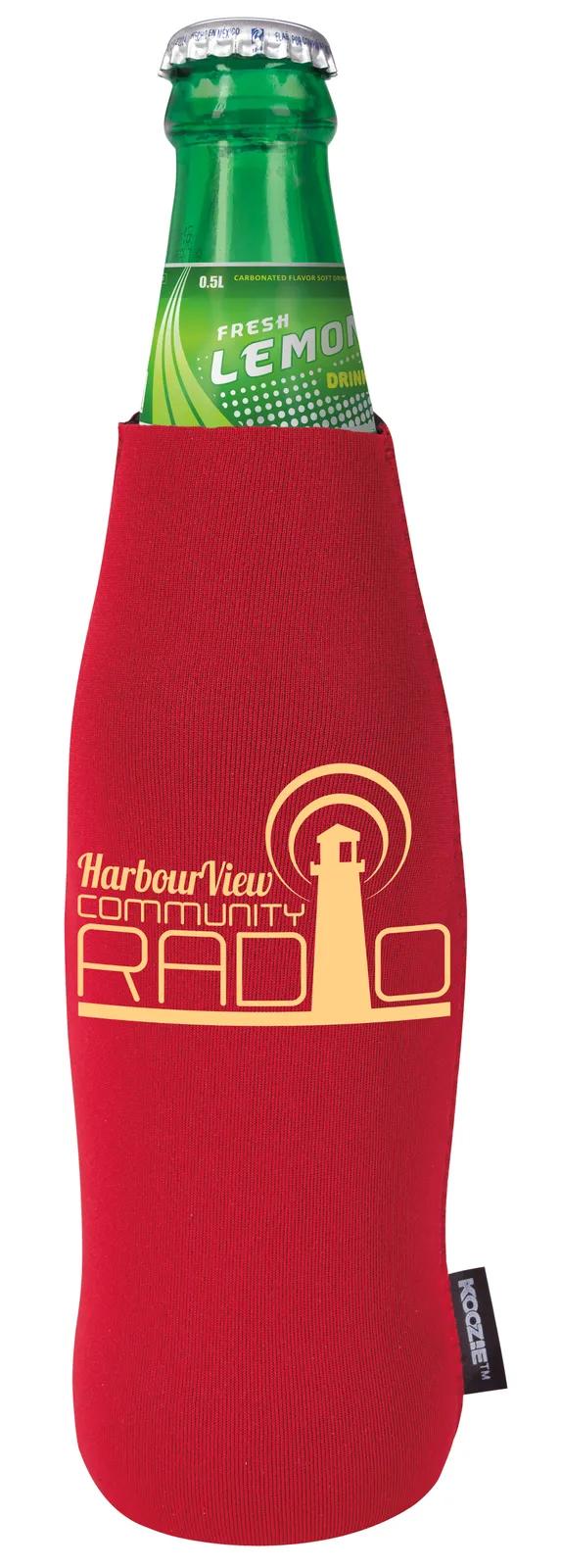 Bottle Cooler Neoprene Removable Opener - 7 in - product view 15