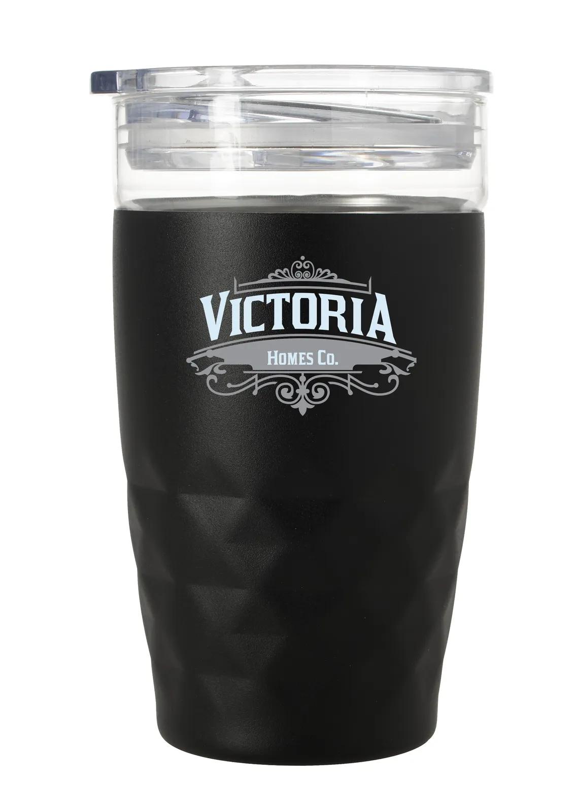 Glass Insert Vacuum Tumbler 2-in-1 Steel - 14 oz - product view 2