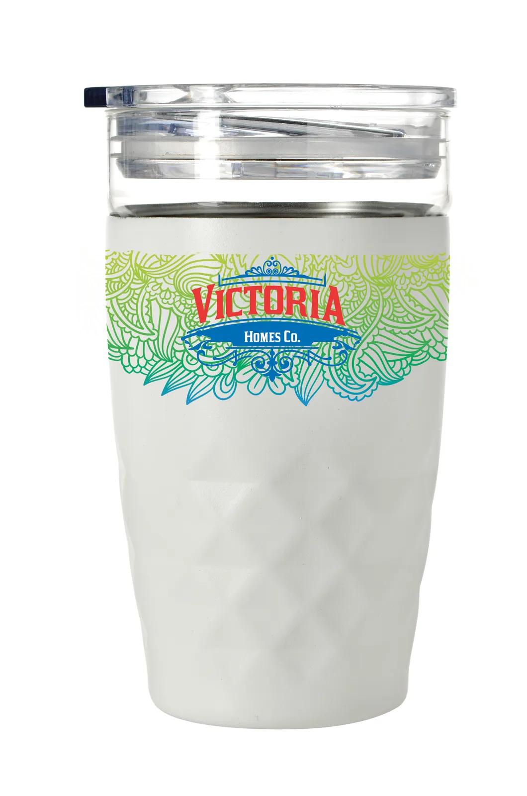 Glass Insert Vacuum Tumbler 2-in-1 Steel - 14 oz - product view 6