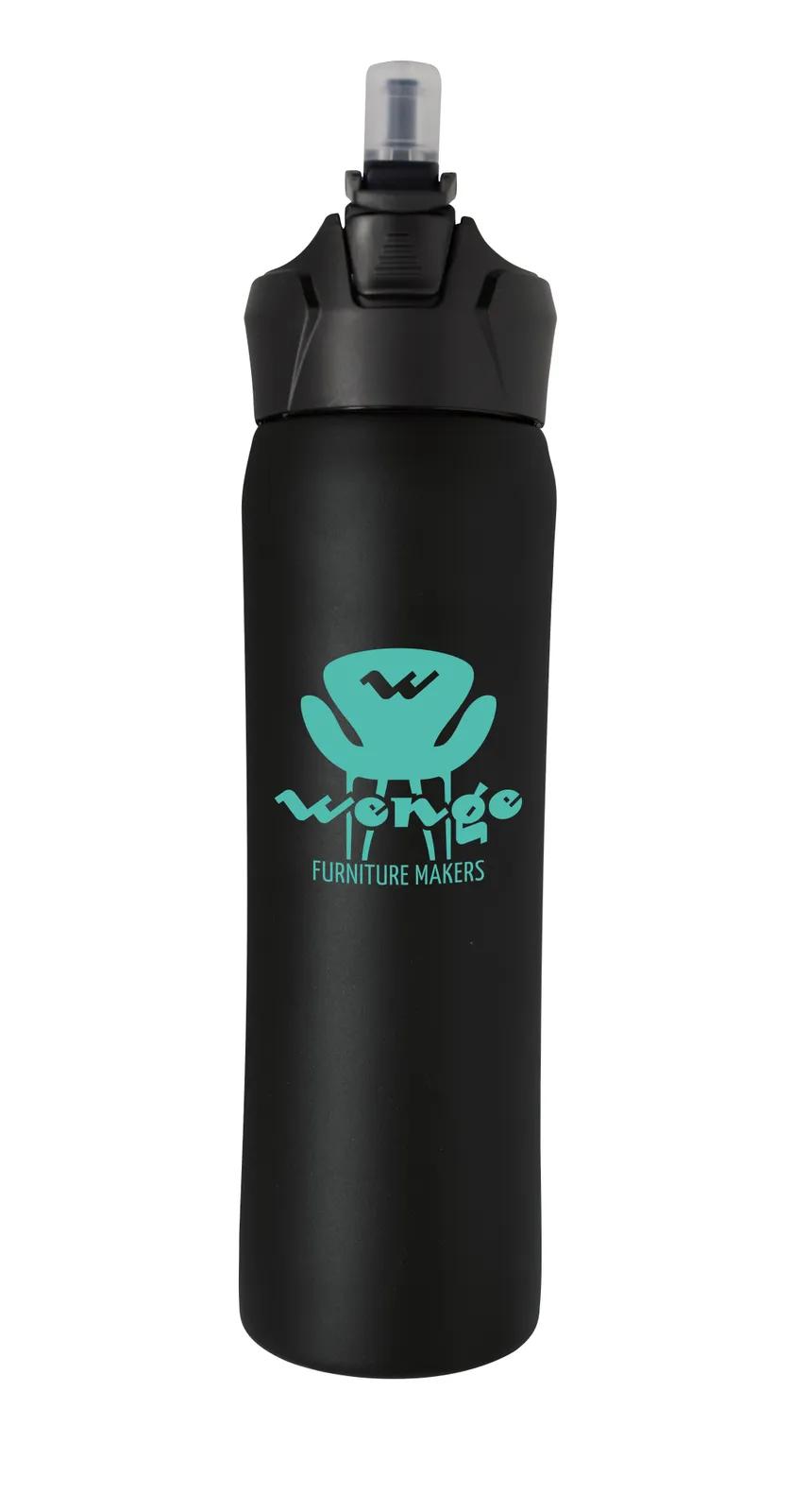 Vacuum Sport Bottle Flip Top Straw Steel - 18 oz - product view 2