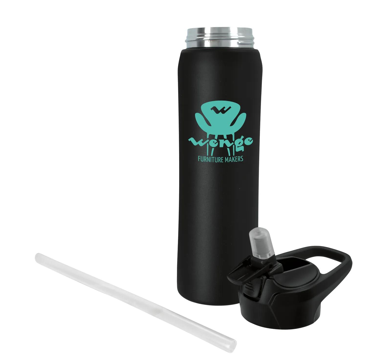 Vacuum Sport Bottle Flip Top Straw Steel - 18 oz - product view 5